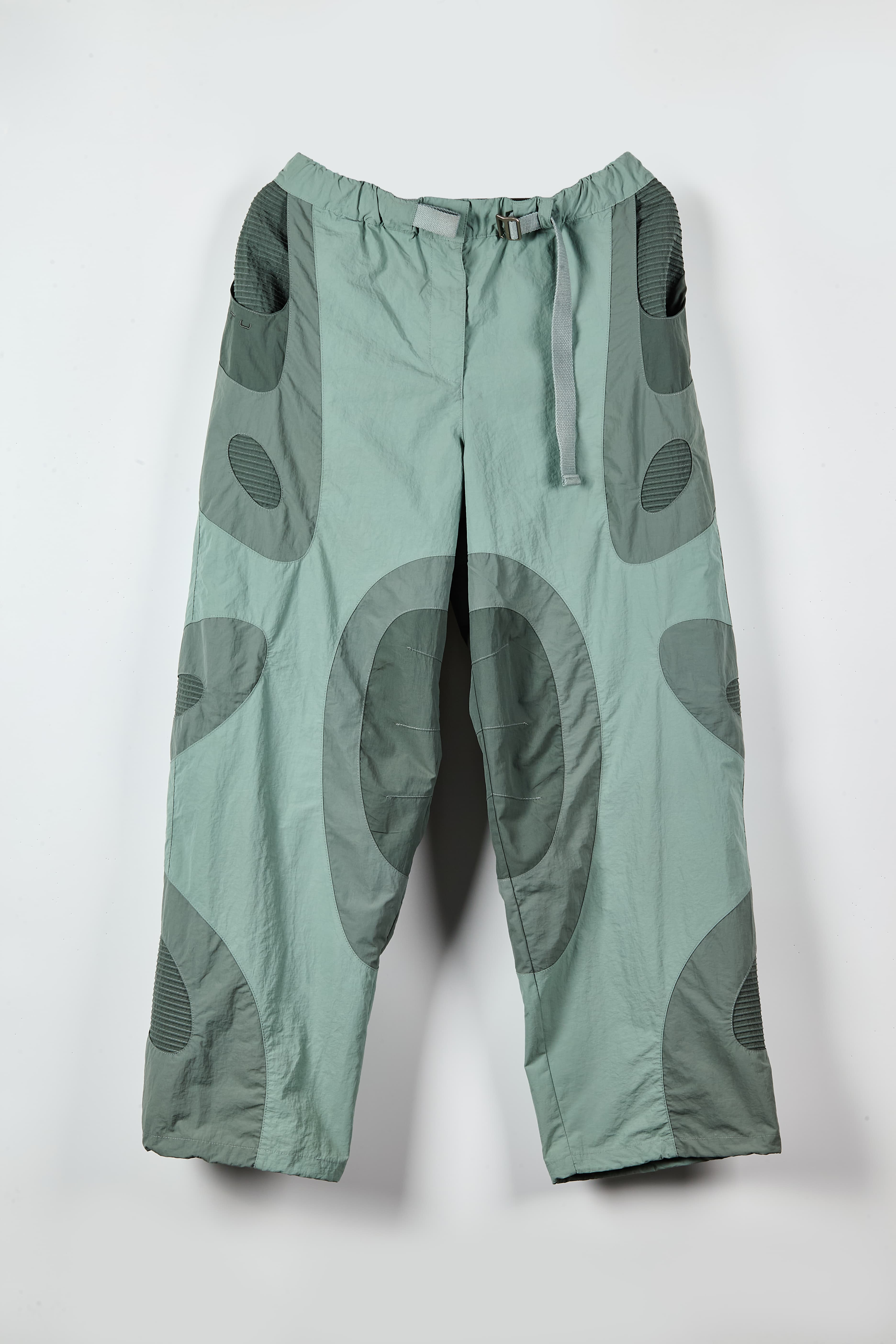 Techwear Patchwork Trek Pants - Loose Fit Nylon Outdoor Trousers